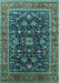 Oriental Turquoise Industrial Rug, urb2364turq