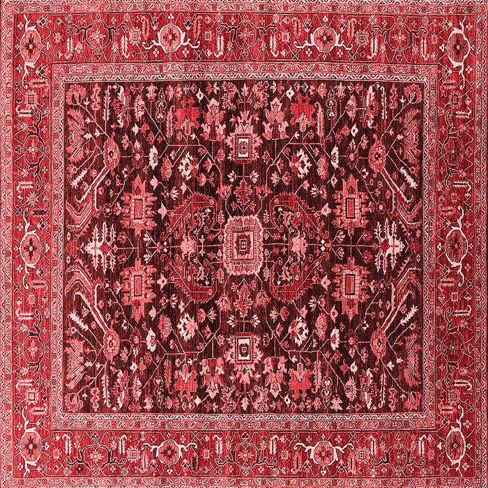 Machine Washable Oriental Red Industrial Rug, wshurb2364red