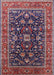 Mid-Century Modern Pink Oriental Rug, urb2364