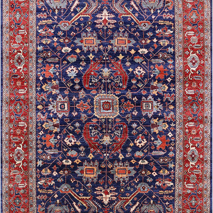 Mid-Century Modern Pink Oriental Rug, urb2364