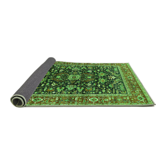 Sideview of Oriental Green Industrial Rug, urb2364grn