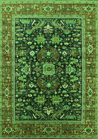 Oriental Green Industrial Rug, urb2364grn