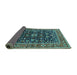 Sideview of Oriental Turquoise Industrial Rug, urb2364turq