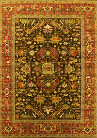 Oriental Yellow Industrial Rug, urb2364yw