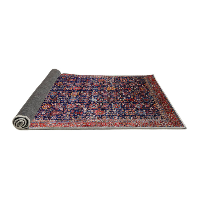 Sideview of Mid-Century Modern Plum Purple Oriental Rug, urb2365