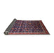 Sideview of Mid-Century Modern Plum Purple Oriental Rug, urb2365