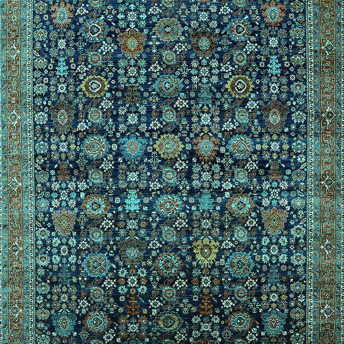 Oriental Turquoise Traditional Rug, urb2365turq