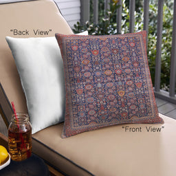 Front View of Mid-Century Modern Urban Square Plum Purple Throw Pillow, 18 inch by 18 inch, pwurb2365