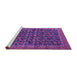 Sideview of Machine Washable Oriental Purple Traditional Area Rugs, wshurb2365pur