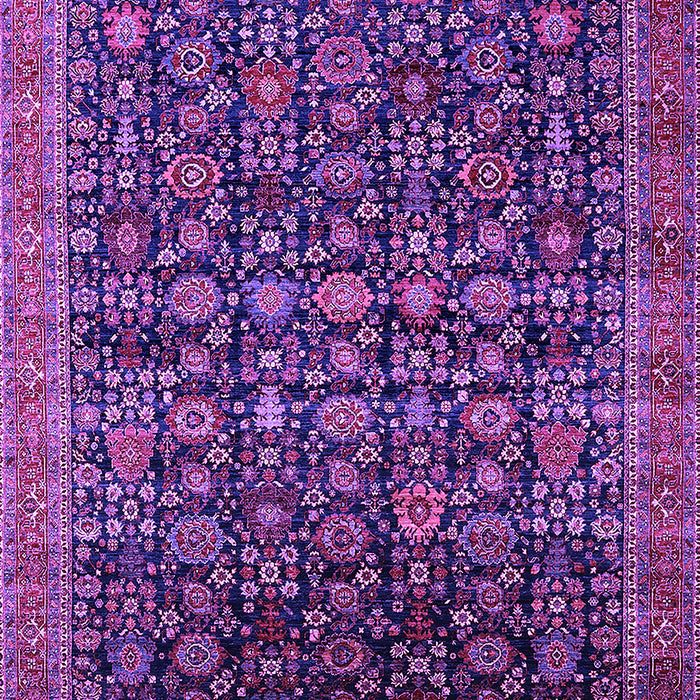 Machine Washable Oriental Purple Traditional Area Rugs, wshurb2365pur