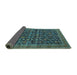 Sideview of Oriental Turquoise Traditional Rug, urb2365turq