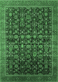 Oriental Emerald Green Traditional Rug, urb2365emgrn