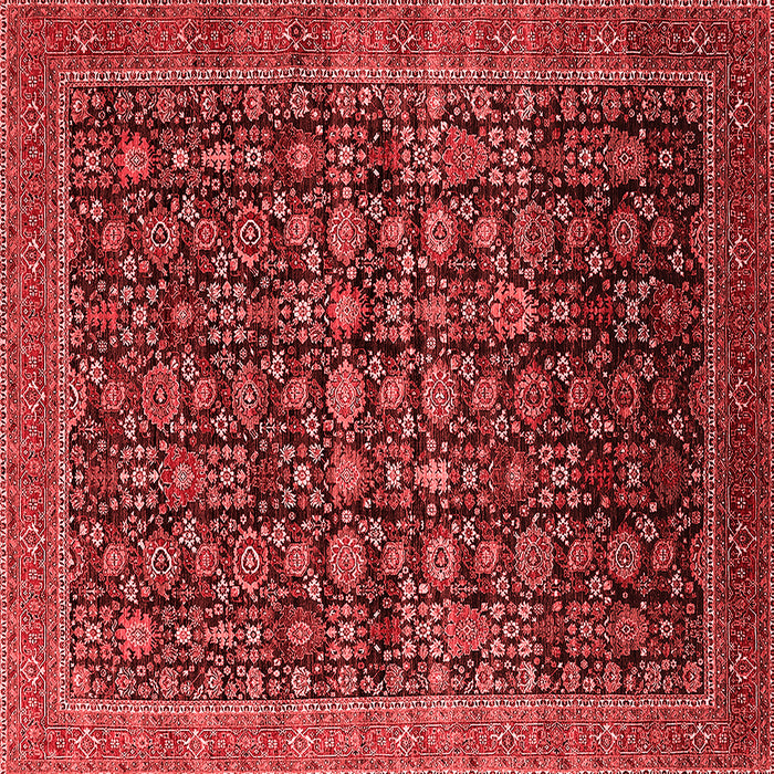 Machine Washable Oriental Red Traditional Rug, wshurb2365red