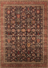 Oriental Brown Traditional Rug, urb2365brn