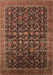 Oriental Brown Traditional Rug, urb2365brn