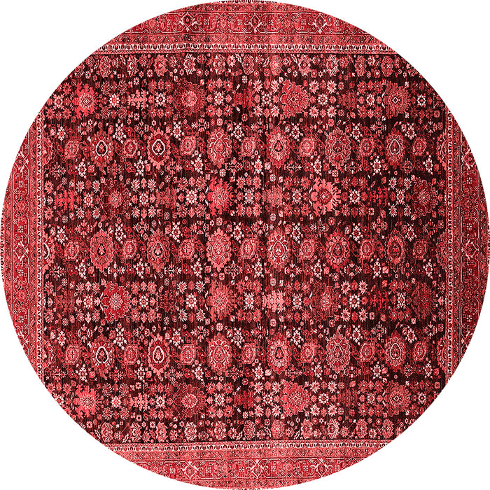 Machine Washable Oriental Red Traditional Rug, wshurb2365red