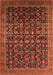 Oriental Orange Traditional Rug, urb2365org