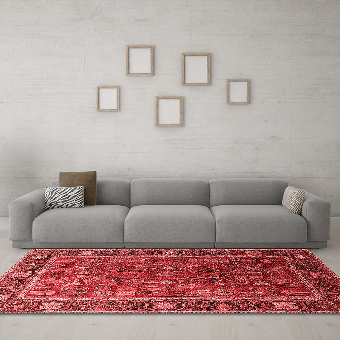 Traditional Red Washable Rugs