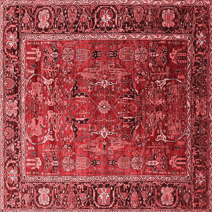 Oriental Red Traditional Rug, urb2366red