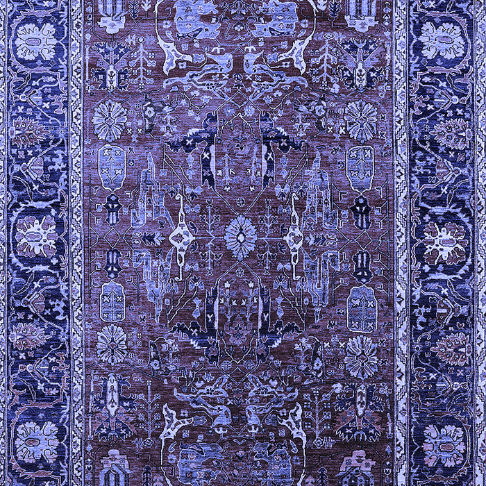 Oriental Blue Traditional Rug, urb2366blu