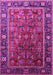 Machine Washable Oriental Pink Traditional Rug, wshurb2366pnk