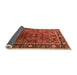 Sideview of Oriental Orange Traditional Rug, urb2366org