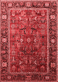 Oriental Red Traditional Rug, urb2366red