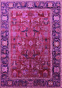 Oriental Pink Traditional Rug, urb2366pnk