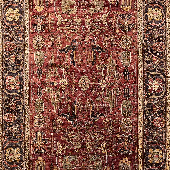 Oriental Brown Traditional Rug, urb2366brn