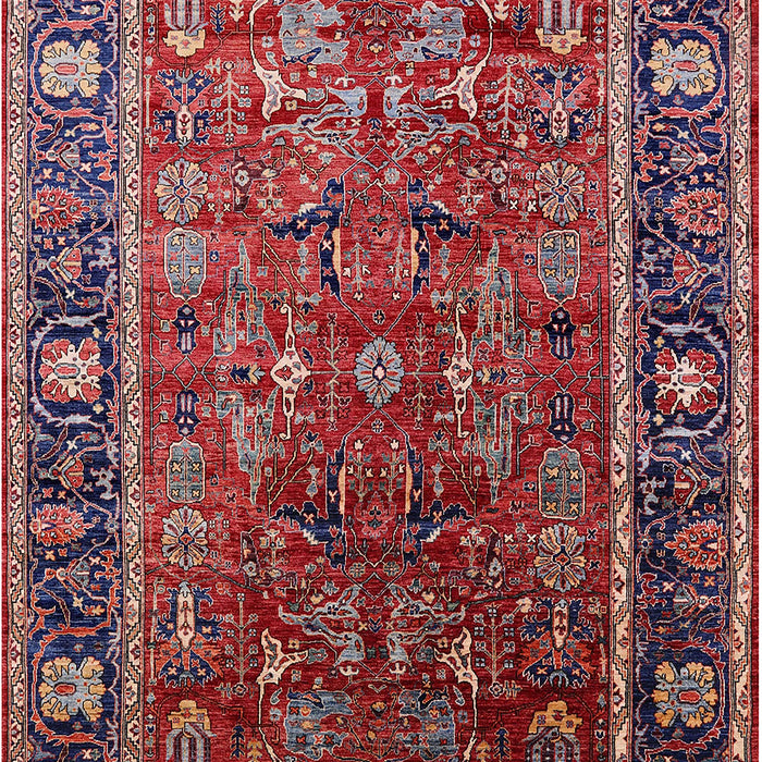 Mid-Century Modern Pink Oriental Rug, urb2366