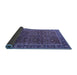 Sideview of Oriental Blue Traditional Rug, urb2367blu