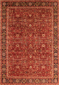 Oriental Orange Traditional Rug, urb2367org