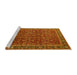 Sideview of Machine Washable Oriental Yellow Traditional Rug, wshurb2367yw