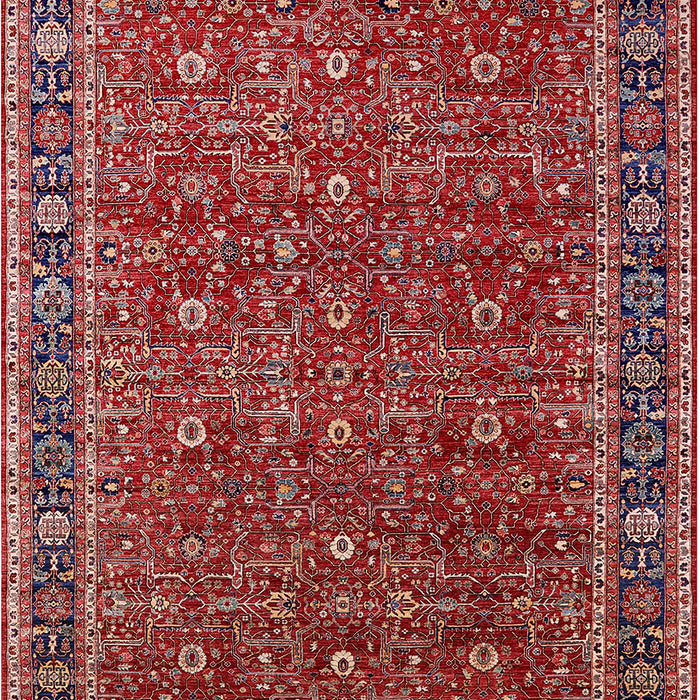 Mid-Century Modern Red Oriental Rug, urb2367
