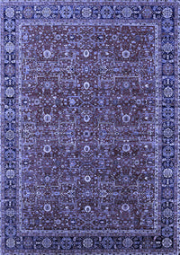 Oriental Blue Traditional Rug, urb2367blu