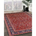 Machine Washable Industrial Modern Tomato Red Rug in a Family Room, wshurb2367