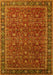 Oriental Yellow Traditional Rug, urb2367yw