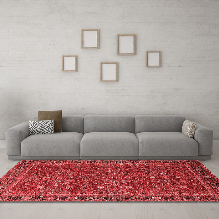 Traditional Red Washable Rugs