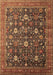 Oriental Brown Industrial Rug, urb2368brn