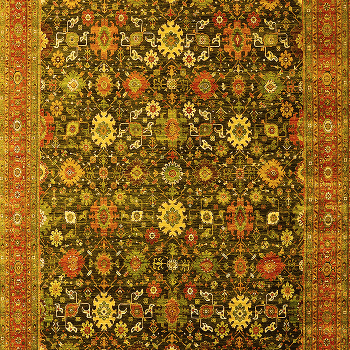 Oriental Yellow Industrial Rug, urb2368yw