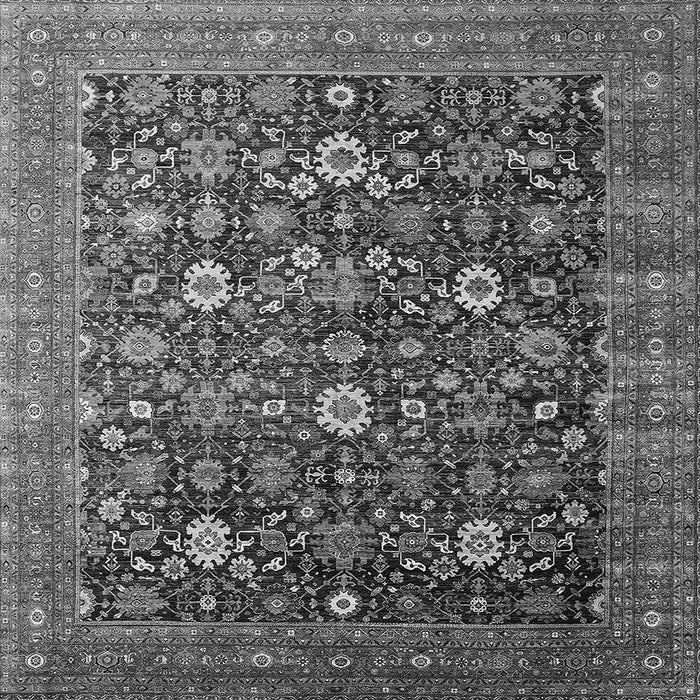 Square Oriental Gray Industrial Rug, urb2368gry