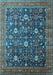 Oriental Light Blue Industrial Rug, urb2368lblu