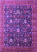 Machine Washable Oriental Purple Industrial Area Rugs, wshurb2368pur