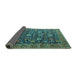 Sideview of Oriental Turquoise Industrial Rug, urb2368turq