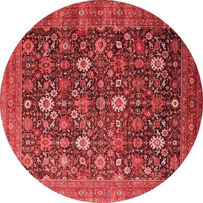 Machine Washable Oriental Red Industrial Rug, wshurb2368red