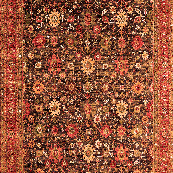 Oriental Orange Industrial Rug, urb2368org