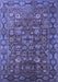 Machine Washable Oriental Blue Traditional Rug, wshurb2369blu