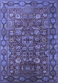 Oriental Blue Traditional Rug, urb2369blu