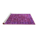 Sideview of Machine Washable Oriental Purple Traditional Area Rugs, wshurb2369pur