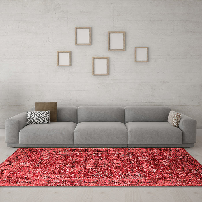 Traditional Red Washable Rugs